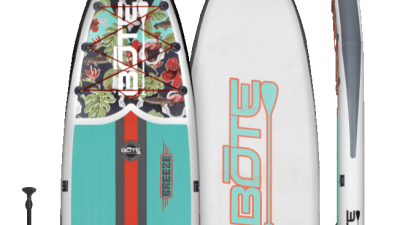 Bote Breeze Aero Inflatable Standup Paddle Board 10'8" Native Floral Jaws